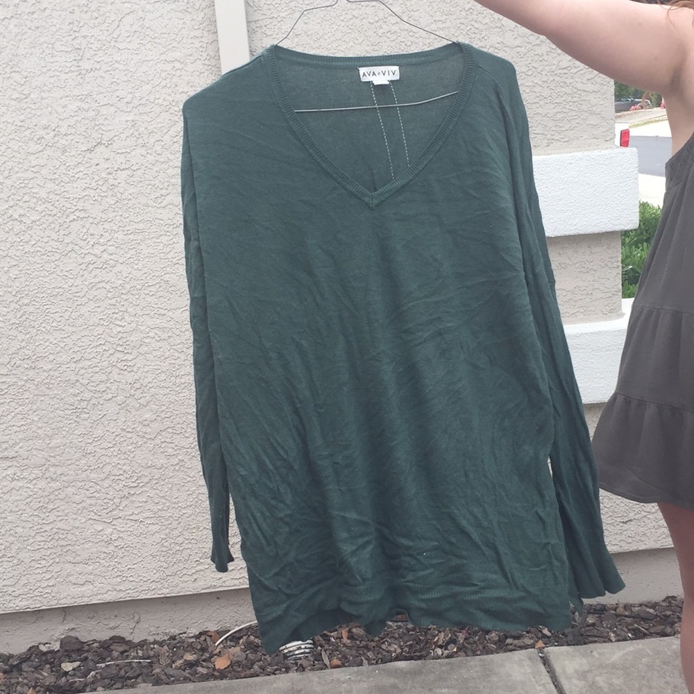 Green sweater
